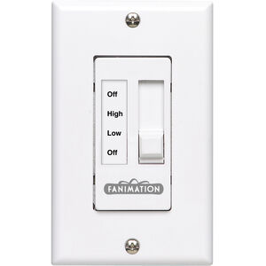 Samuel White Wall Control, Fan Speed Only,Non-Reversing